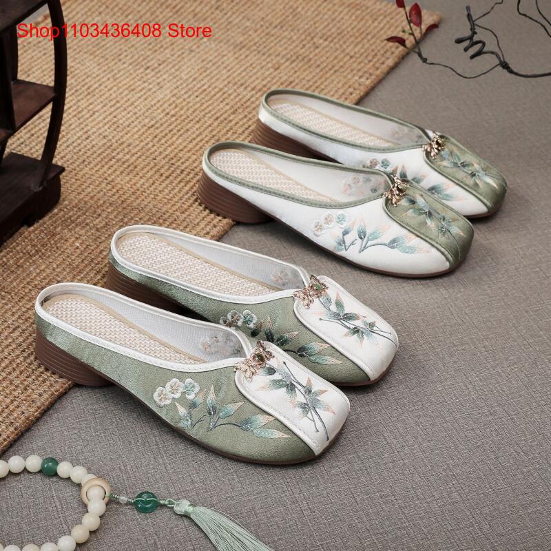 Ethnic Fashion In - Nouvelles pantoufles brodées pour la maison,