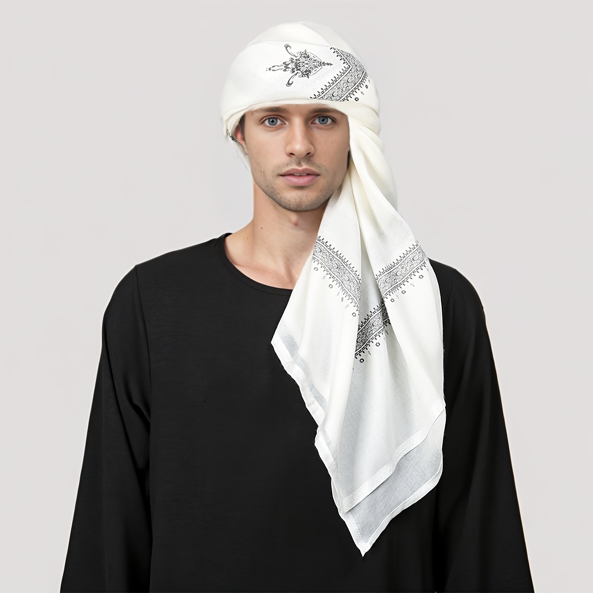 Fashion Ethnic Wear For Men - Foulard ethnique rétro à motifs pour