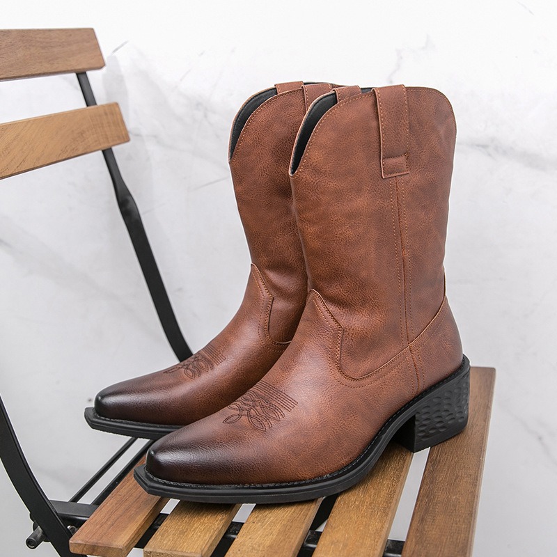 Ethnic Fashion In - Bottes pour hommes, style western classique