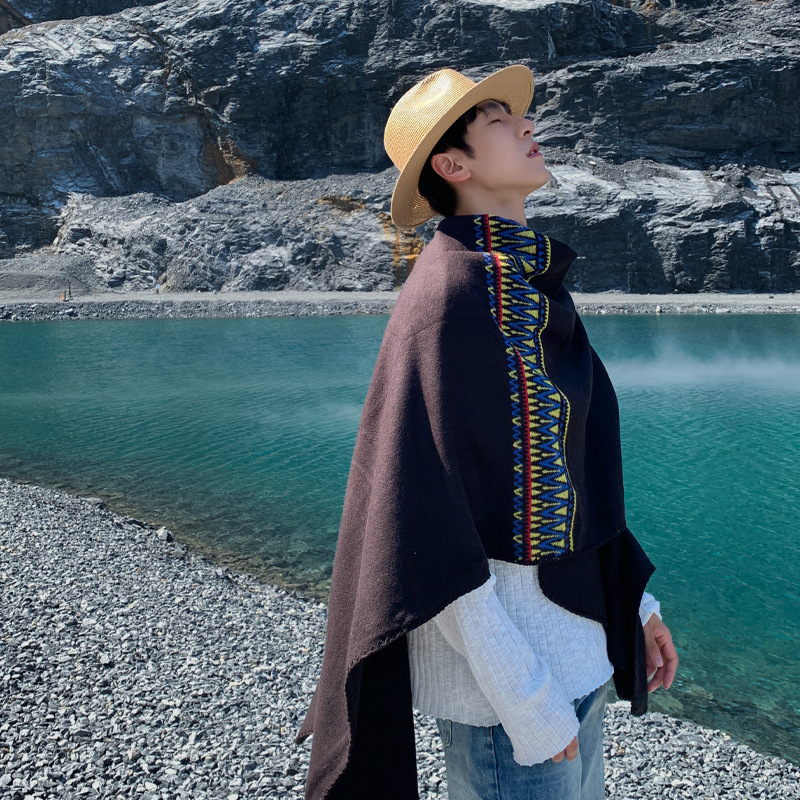 Cape pour hommes désert voyage - Ethnic Fashion Photography avis et prix