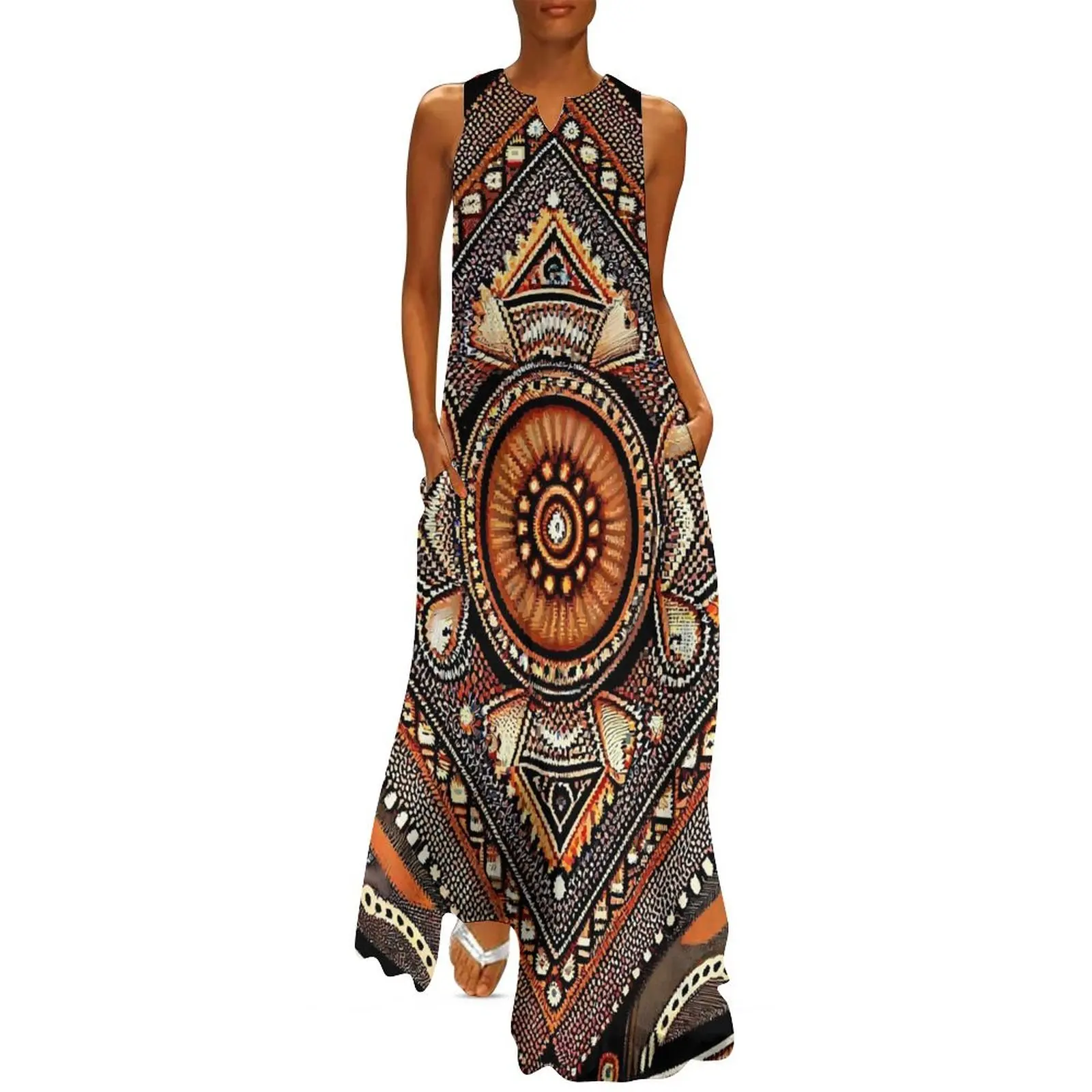 Robe longue ethnique Vintage r - Ethnic Boho Fashion avis et prix