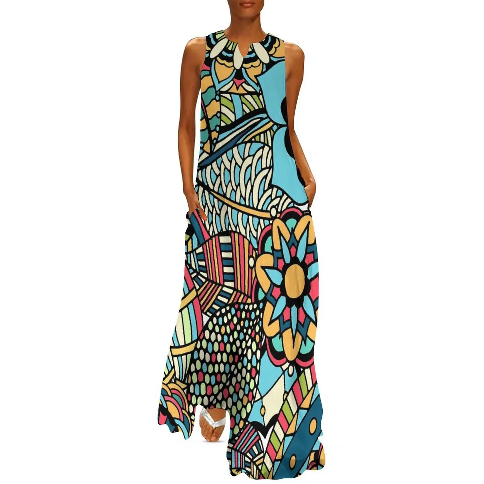 Robe longue ethnique Vintage r - Ethnic Boho Fashion avis et prix