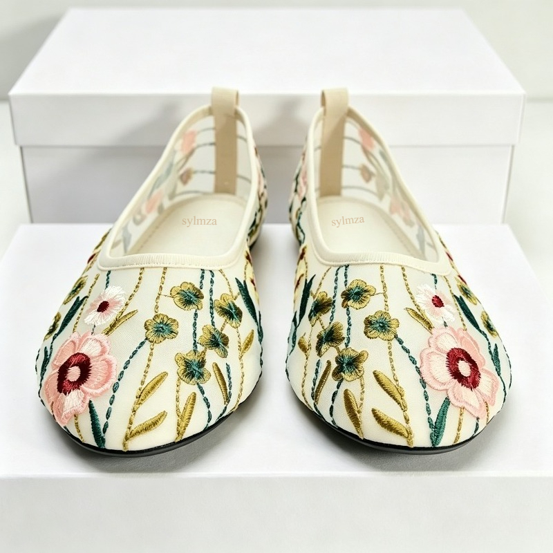 Bout rond maille ballerines ch - Women'S Ethnic Fashion Brands avis et prix