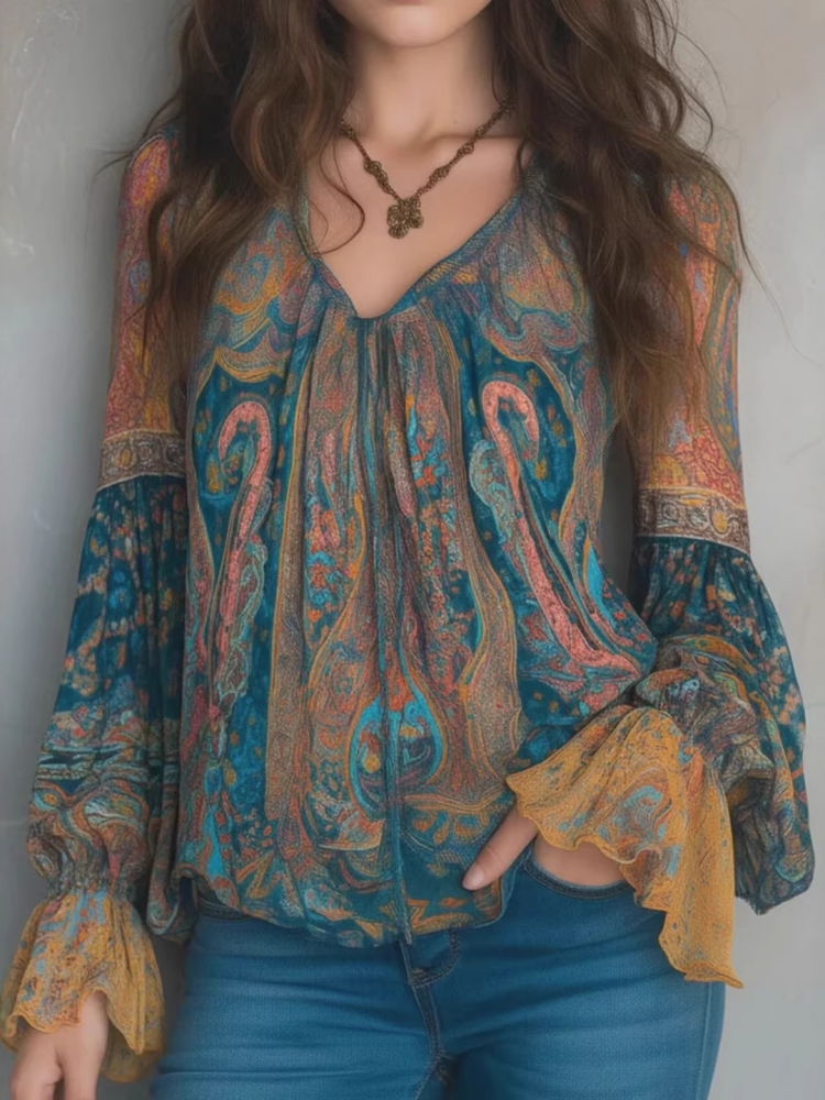 Chemisiers ethniques vintage b - Ethnic Boho Fashion avis et prix