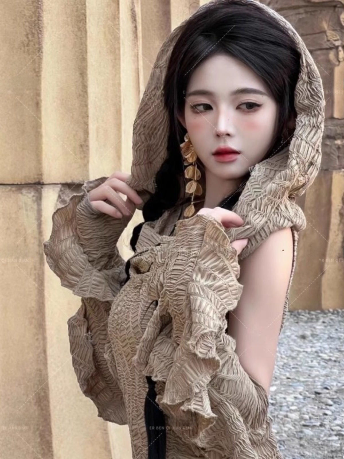 Robe longue sur le thème du dé - Ethnic Fashion Photography avis et prix