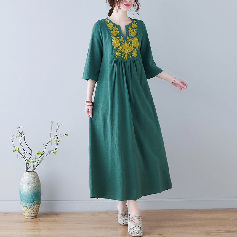 Nouvelle robe longue en coton  - Ethnic Fashion Trend avis et prix