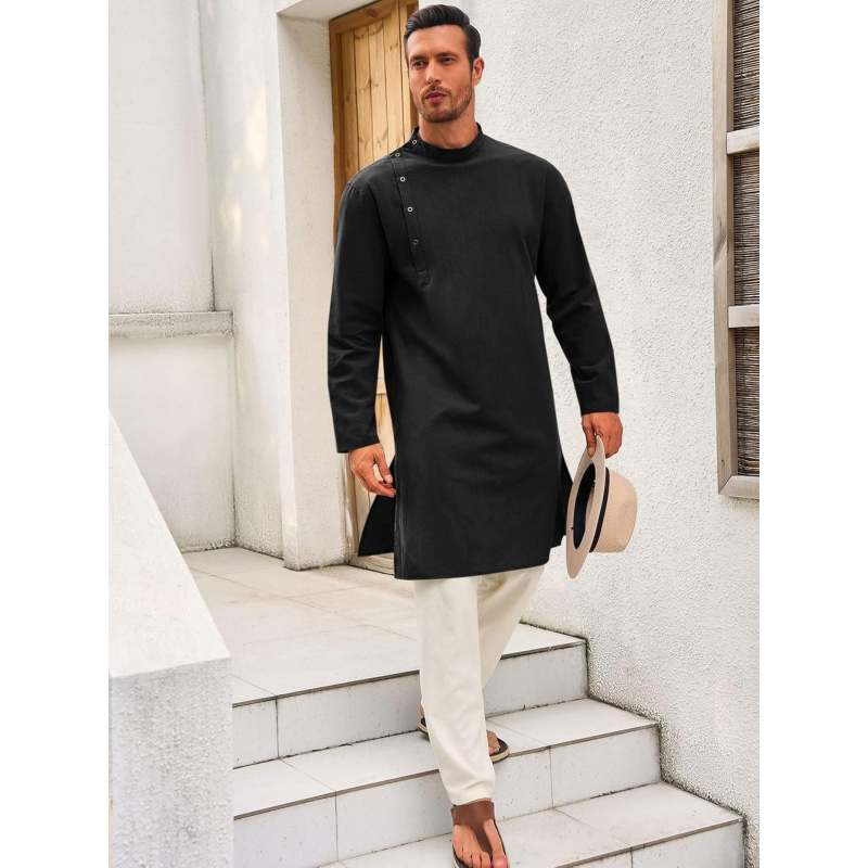 Kaftan pour homme, robe longue - Kurta Men Cotton avis et prix