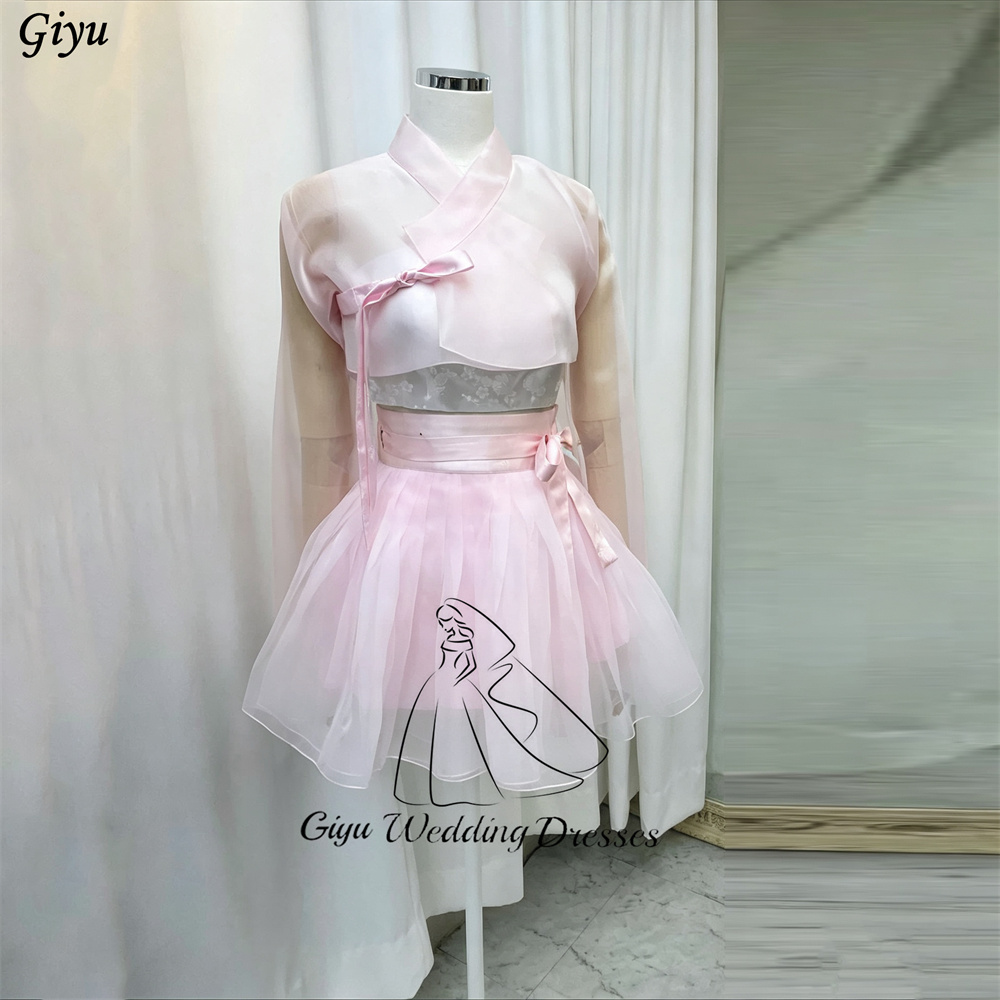 Robe Hanbok moderne rose Giyu, - Hanbok Modern Set avis et prix