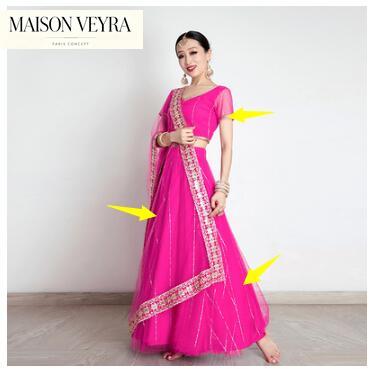 Sari indien pour femme, broder - Saree Georgette Women avis et prix