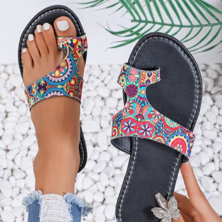 Sandales plates ethniques à la - Women'S Ethnic Fashion Brands avis et prix