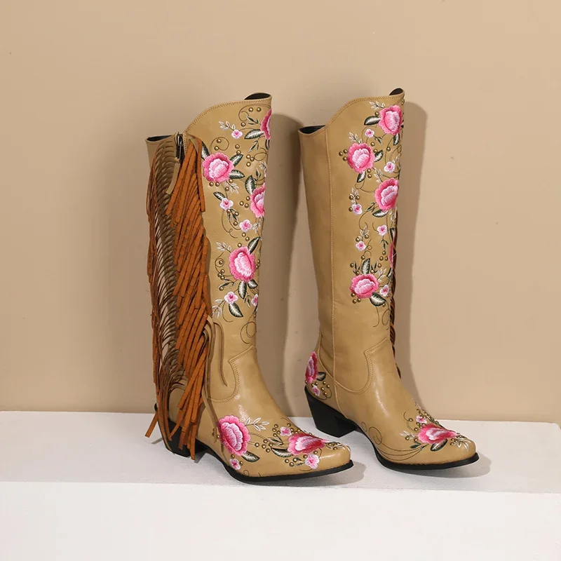 Mode broderie fleur Western ge - Ethnic Fashion In avis et prix
