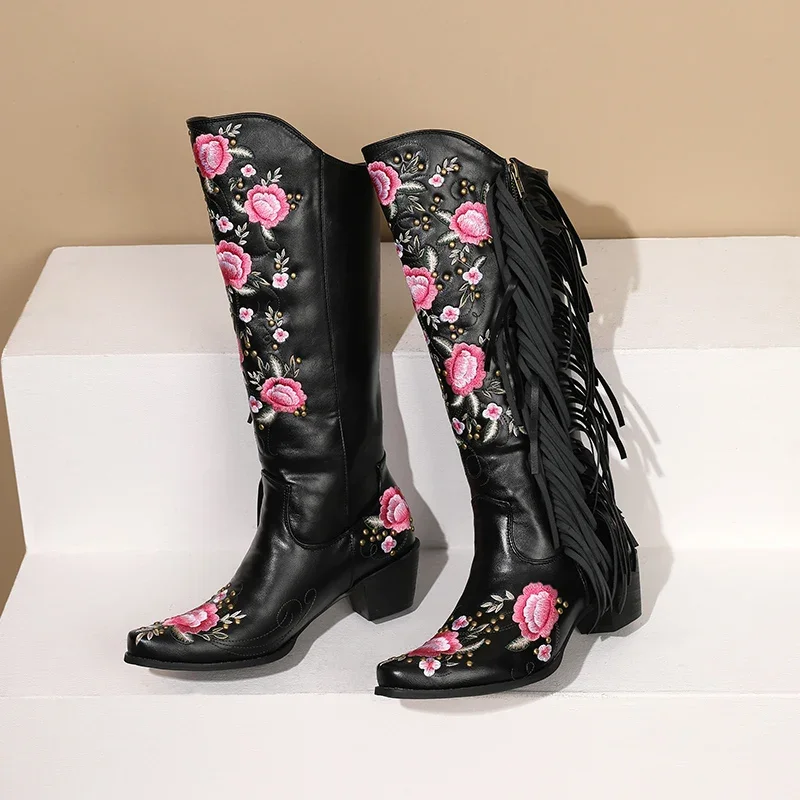 Mode broderie fleur Western ge - Ethnic Fashion In avis et prix