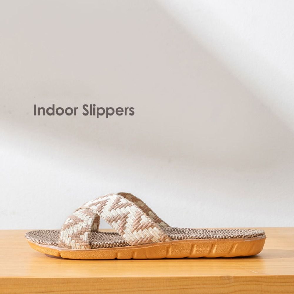 Chaussons croisés en lin style - Ethnic Fashion In avis et prix